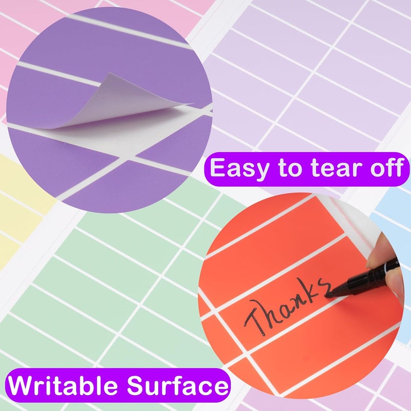 YSHIHE Colored Label Sticker in 12 Colors,3 x 1 Inch Rectangle Color- Coding Labels,Self-Adhesive Color Stickers for Inventory,Office - 480 Pack - Image 4